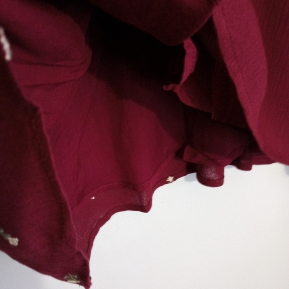 En Creme burgundy A-line v-neck casual dress from Magnolia Boutique - Picture 7 of 10